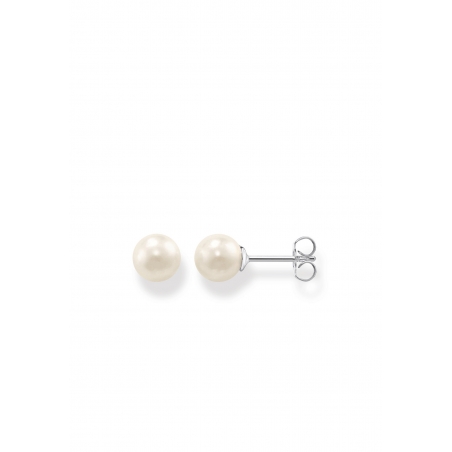 Boucles d'Oreilles Argent Perlé