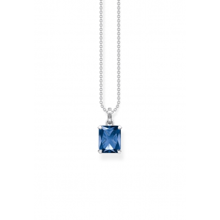 Collar Piedra Azul Plata