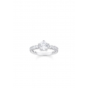 Ring Silver Solitaire White