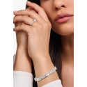 Ring Silver Solitaire White