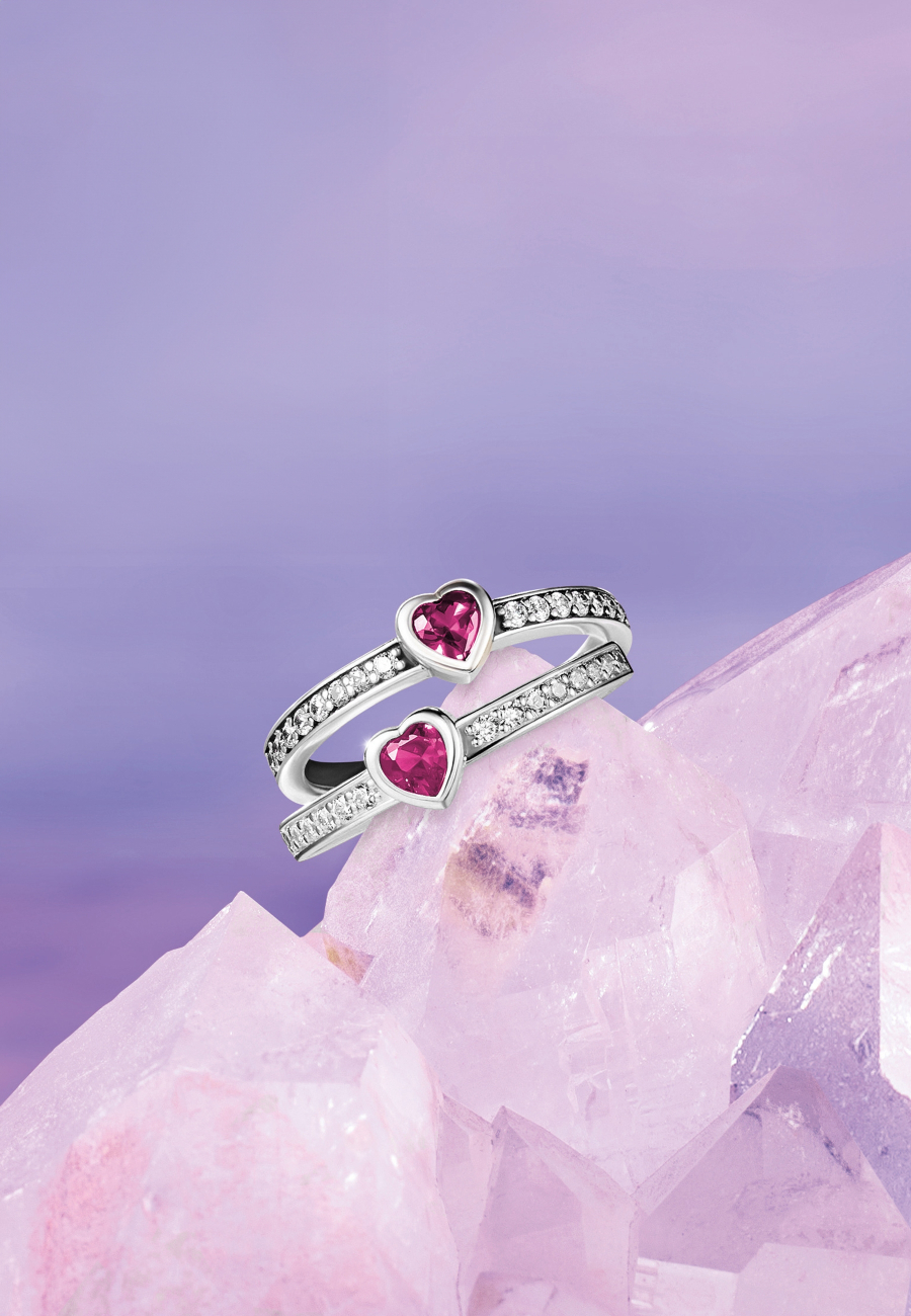 Ring Silver Solitaire Red Heart Shaped Stone Ring Silver Solitaire Red Heart Shaped Stone