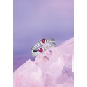 Ring Silver Solitaire Red Heart Shaped Stone Ring Silver Solitaire Red Heart Shaped Stone