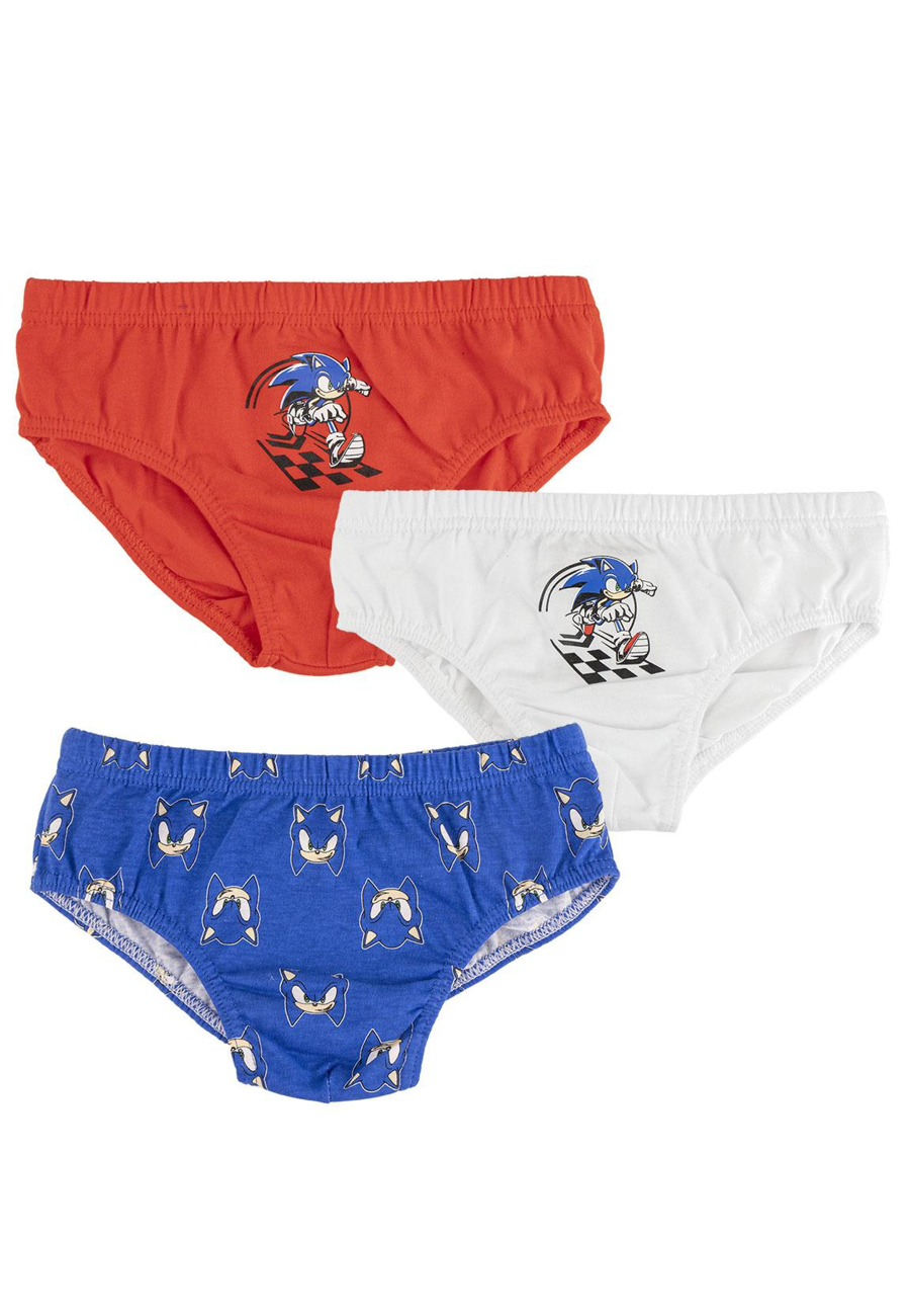 Unterwäsche-Set für Jungen 3 Teile Sonic