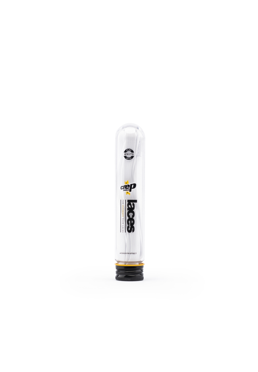 Crep Protect Laces White Flat Crep Protect Laces White Flat