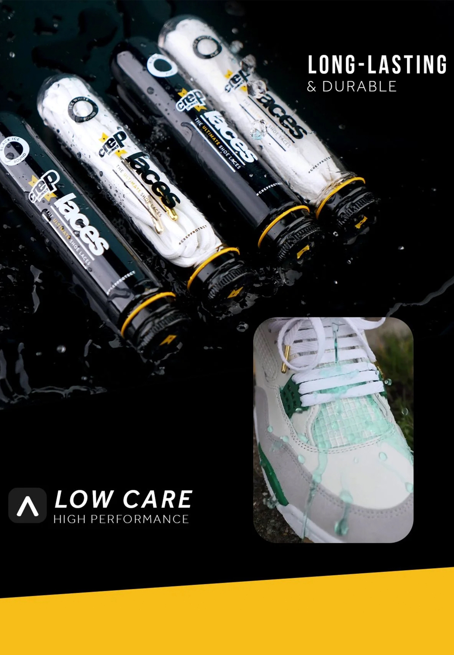 Crep Protect Laces White Flat Crep Protect Laces White Flat