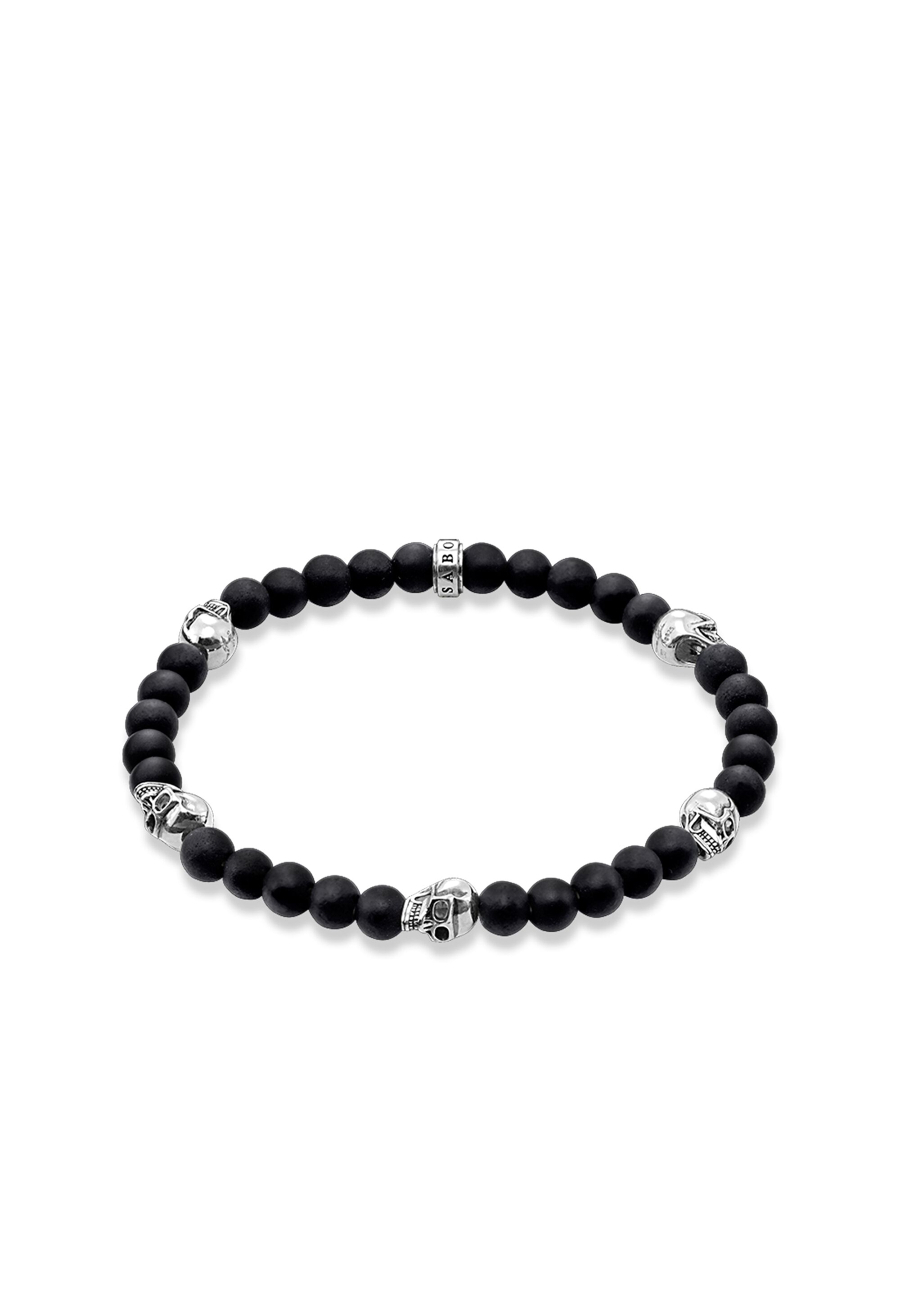 Armband Totenkopf Schwarz