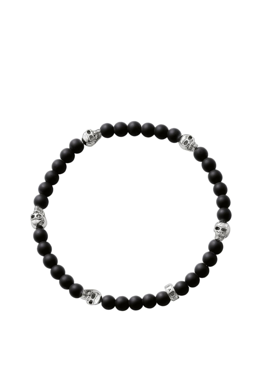 Armband Totenkopf Schwarz