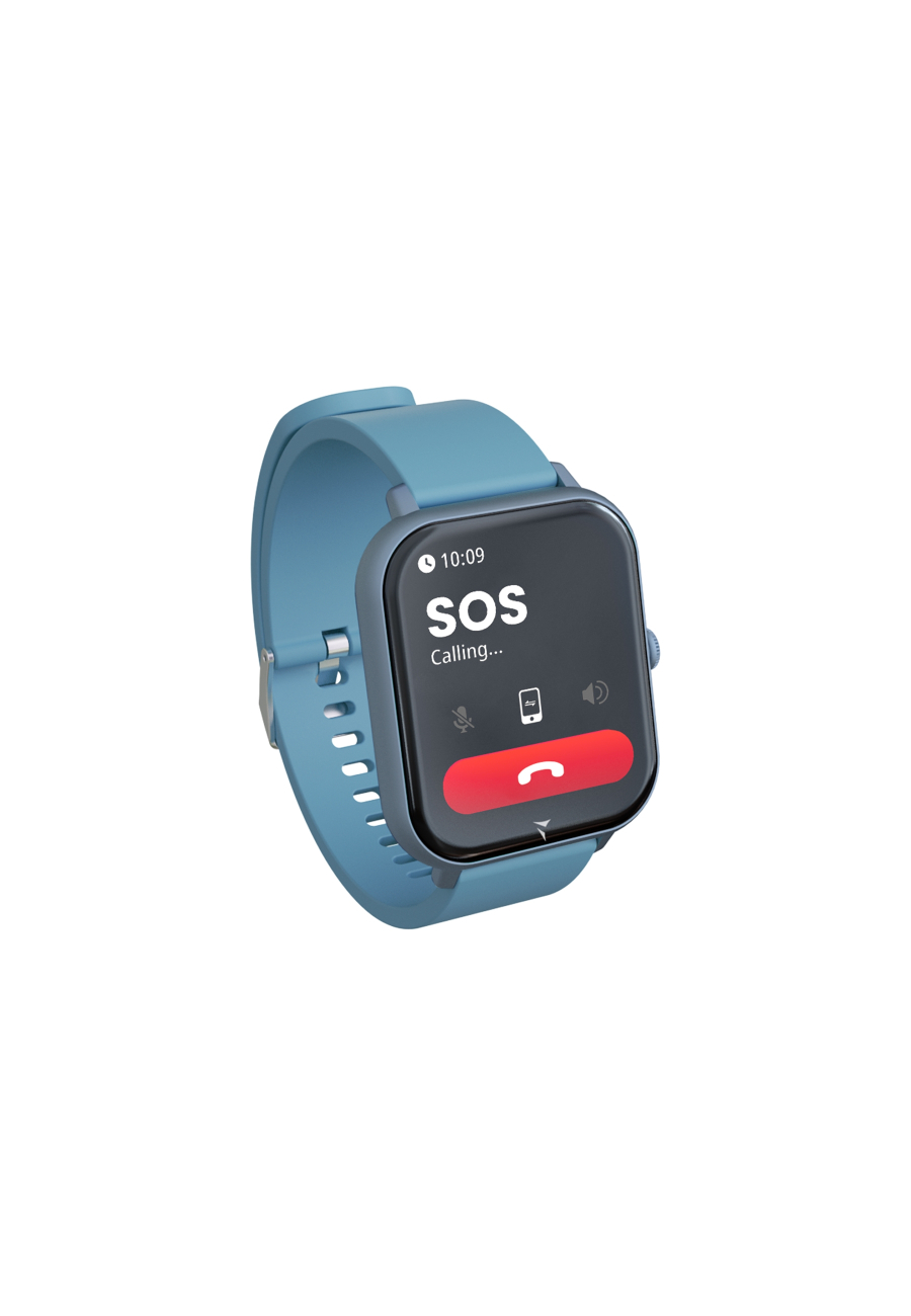 Smart Watch Glow Dark Blue