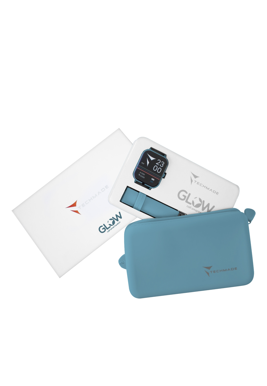 Smart Watch Glow Dark Blue
