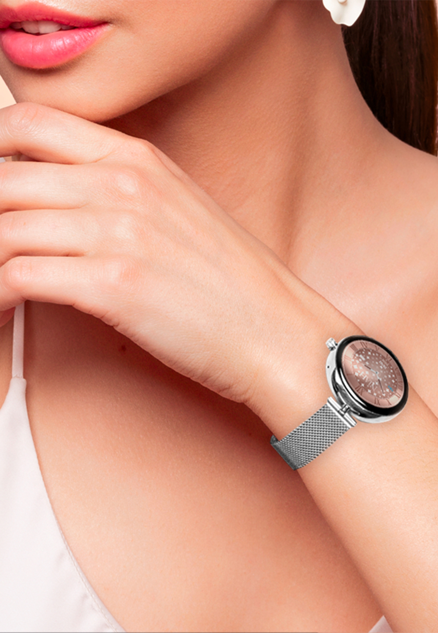 Smart Watch Lyra Milan Mesh Silver Smart Watch Lyra Milan Mesh Silver