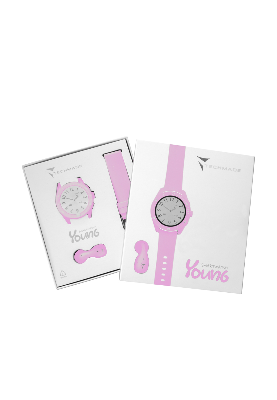Smart Watch Young Pink Bundle