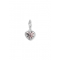 Charm Pendant Red Stone Heart