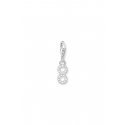 Colgante Charm Número "8" Circonita