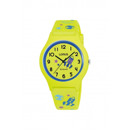 Lorus Kids Spaceship Galaxy Yellow