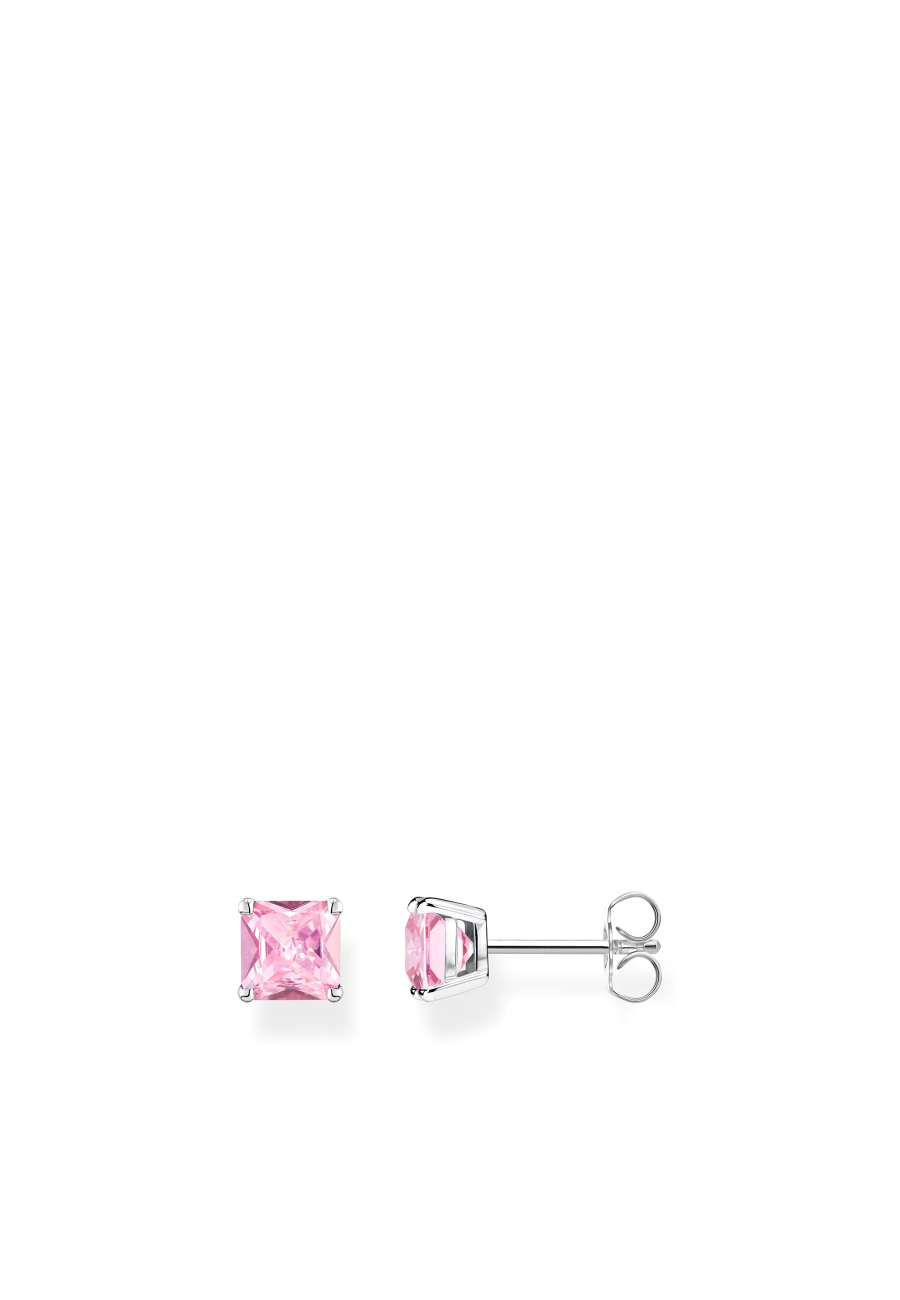 Ohrstecker Rosa Steine Silber