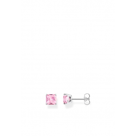 Ohrstecker Rosa Steine Silber