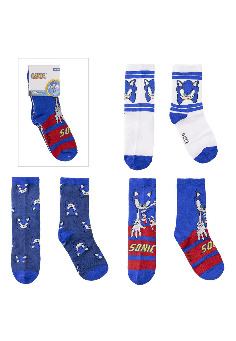 Socken Pack 3 Stück Sonic