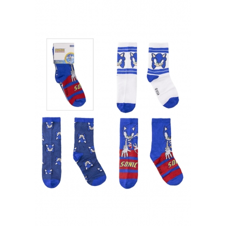 Socken Pack 3 Stück Sonic