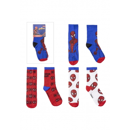 Socken Pack 3 Stück Spiderman