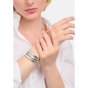 Bangle Organic Shape Silver
