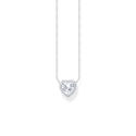 Collar Colgante Halo Forma Corazón Plata