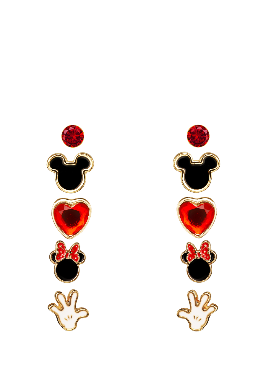 Oorbellen Disney Mickey & Minnie Mouse Set 5-Delig Oorbellen Disney Mickey & Minnie Mouse Set 5-Delig
