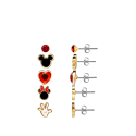 Oorbellen Disney Mickey & Minnie Mouse Set 5-Delig Oorbellen Disney Mickey & Minnie Mouse Set 5-Delig