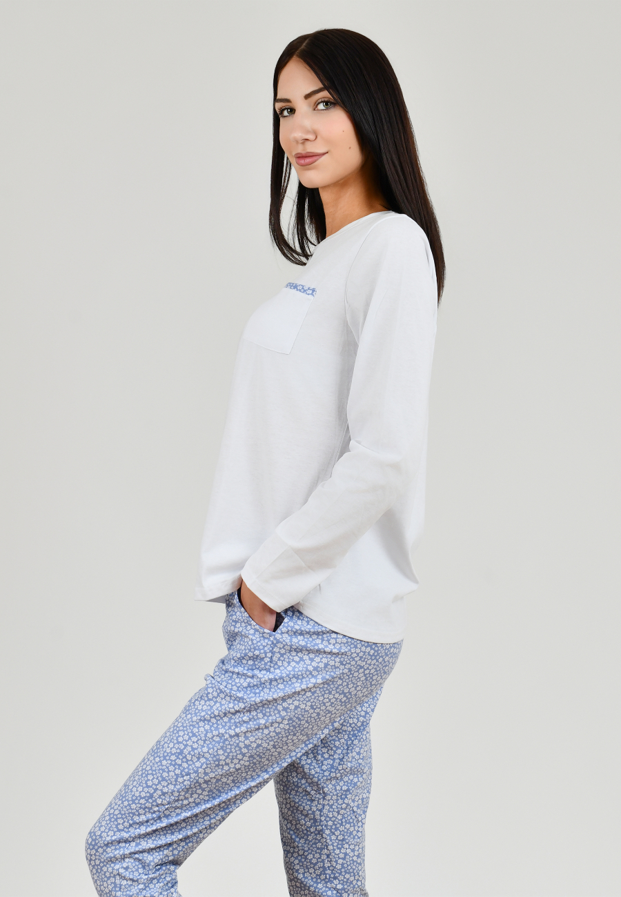 Classic Long-Sleeve Cotton Pyjama Set