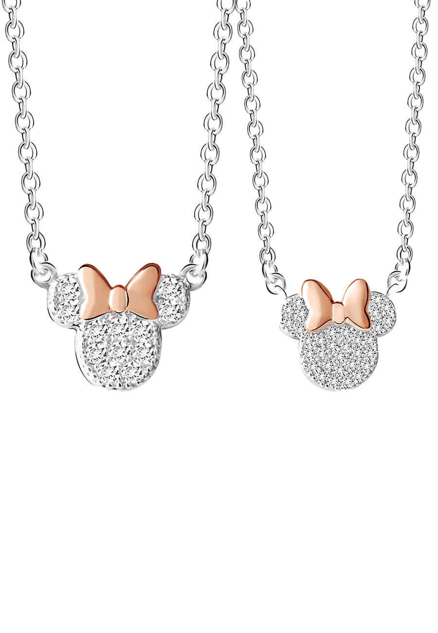 Halskette Set Minnie Mouse Zweifarbig Mutter & Tochter