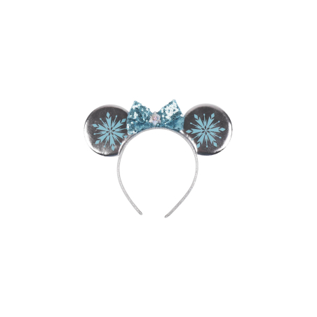 Disney Frozen Fantasia Ears Stirnband - glitzernde blaue Paillettenschleife für Kinder & Erwachsene