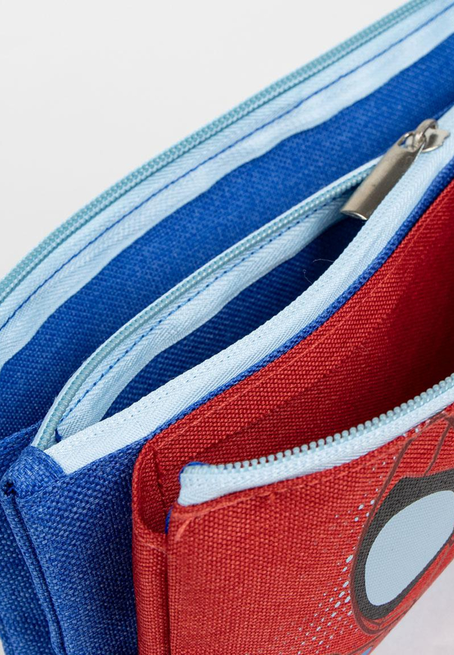 Spidey Pencil Case für Jungen - Superheld Multi-Compartment Stationery Organizer