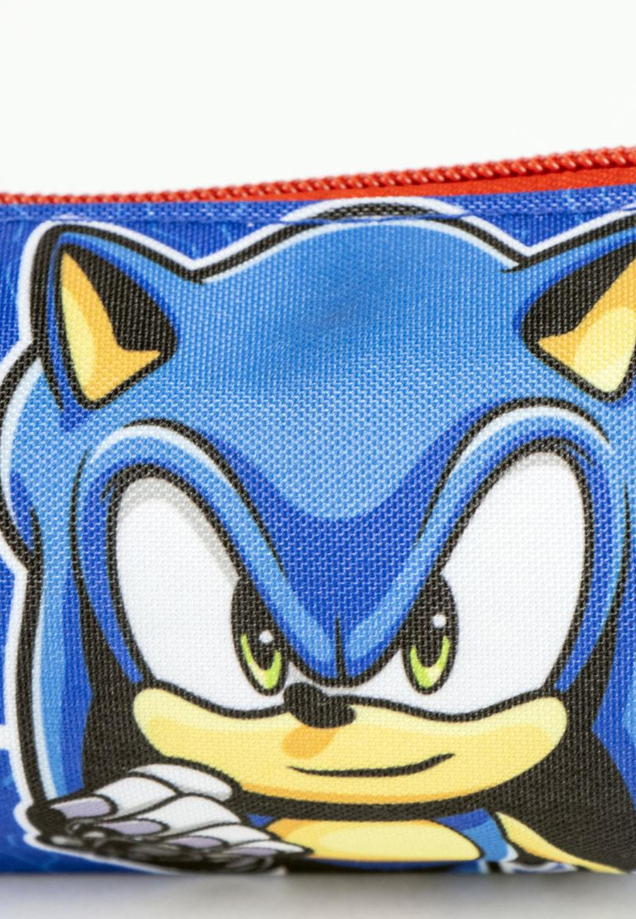 Sonic the Hedgehog Rectangular Pencil Case - leichte und robuste Schreibwaren Organizer für Kinder
