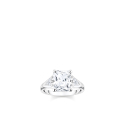 Ring White Stones Silver