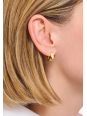 Gold-Plated Hoop Earrings In Angular Shape
