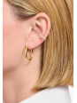 Gold-Plated Classic Hoop Earrings In Wider Shape