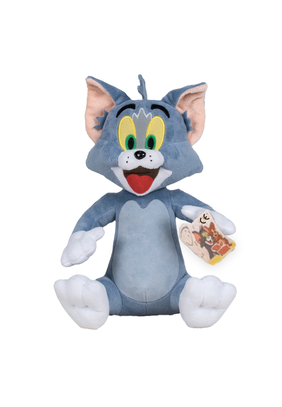 Peluche Tom ou Jerry – Personnage Classique de Dessin Animé (28cm)
