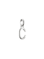 Charm Pendant Letter C Connect Silver
